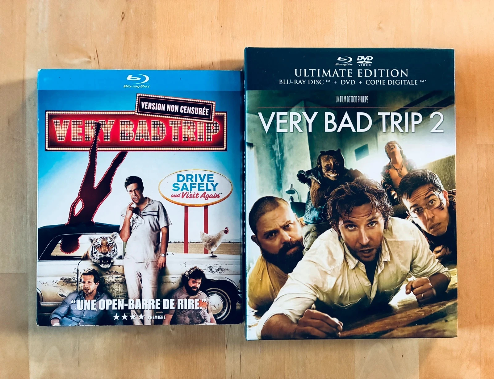 Lot 2 Blu-ray Very Bad Trip 1 et 2.